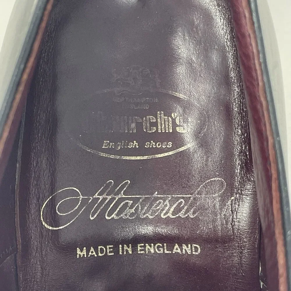 Church's Masterclass Custom Grade Men's Black Leather Oxford Dress Shoes Sz 9.5
